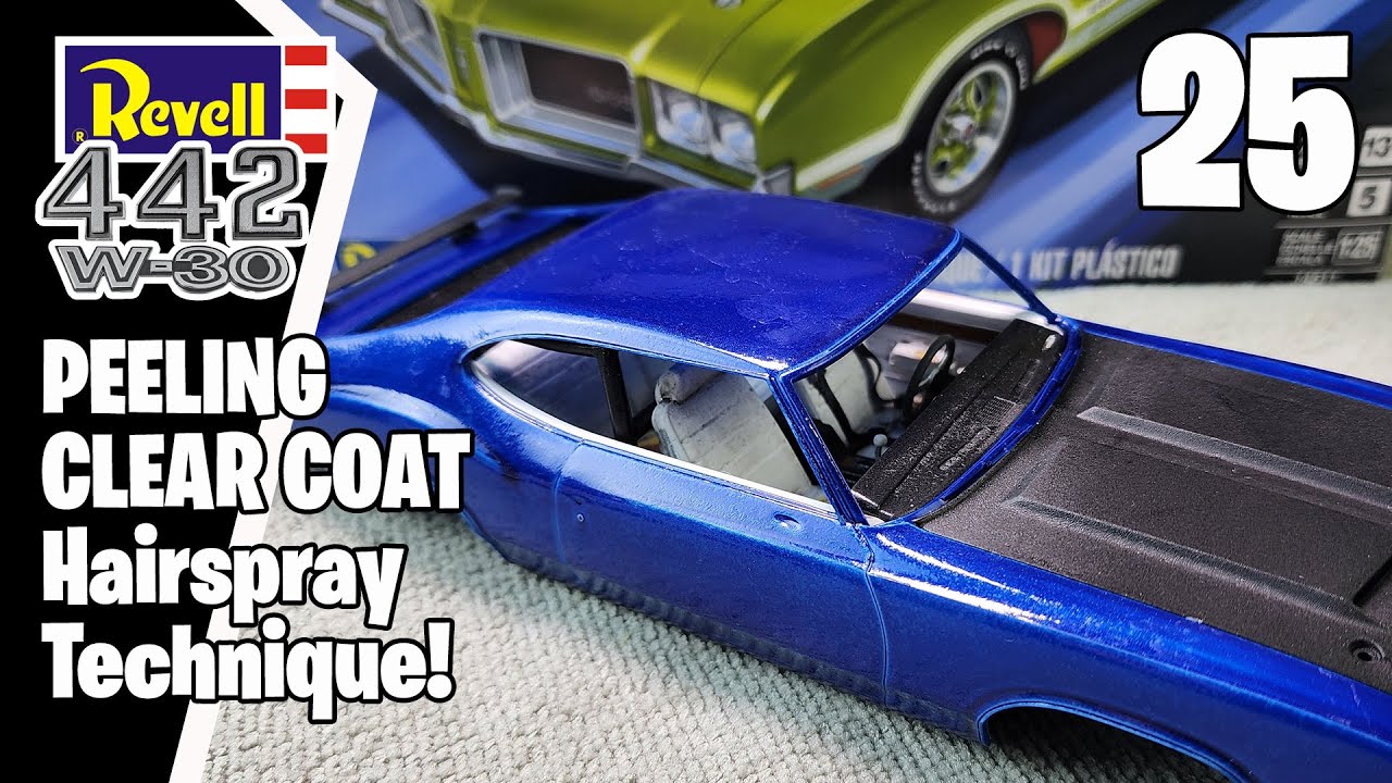 1971 Oldsmobile 442 Model Build: Episode 25 – Peeling Clear Coat with the Hairspray Technique!