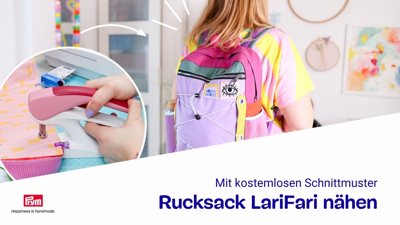 DIY Rucksack nähen | Rucksack LariFari mit kostenlosem Schnittmuster | Anleitung von @DIYeule
