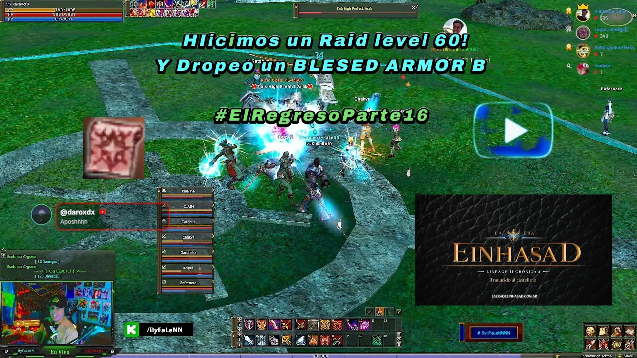 🔴[L2LaEraDeEinhasaD x5] Nocturnaa de RB o Catas!! ahi vemos  14/03/2026 #lineage2 #l2  #mmorpg