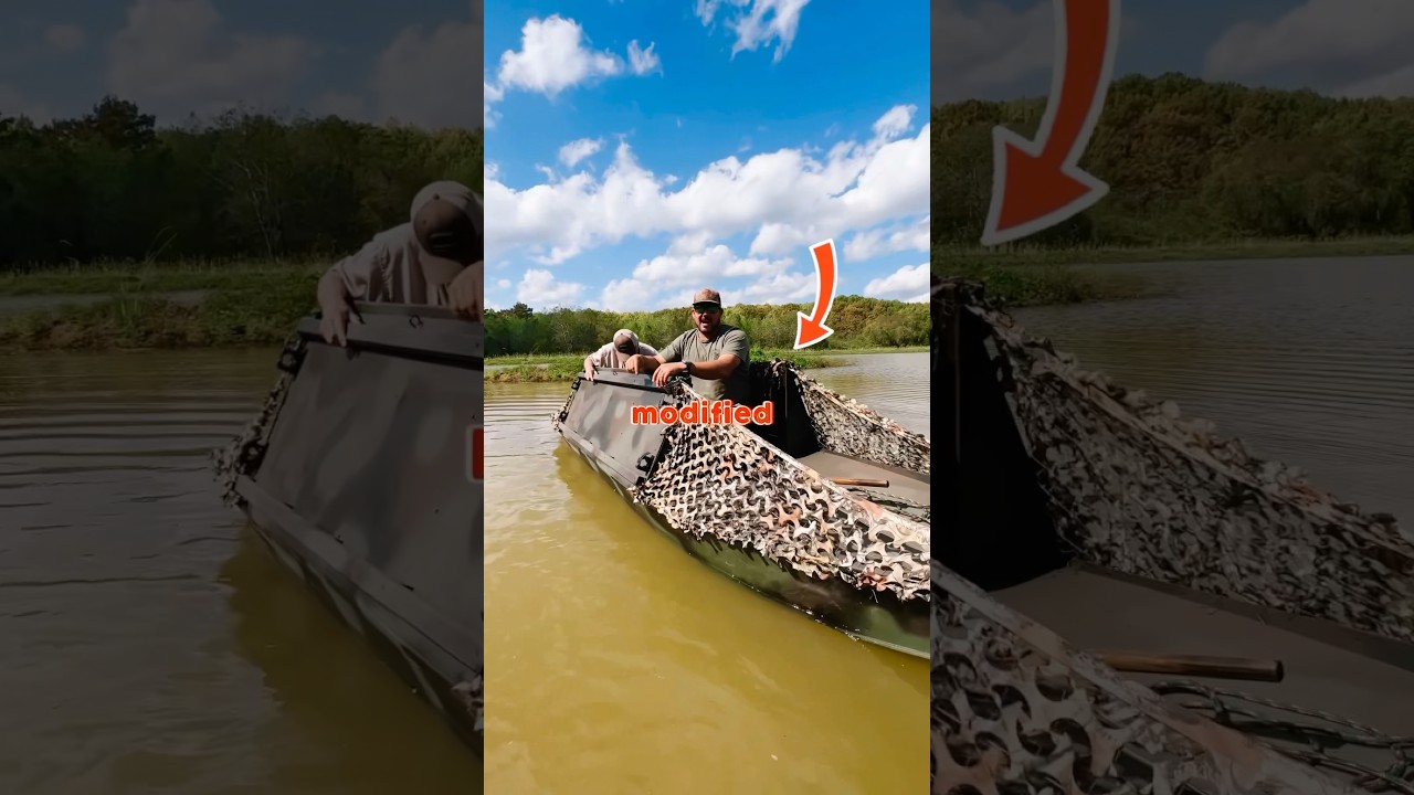 🦆 MODIFIED PIROGUE / DUCK HUNTING BLIND