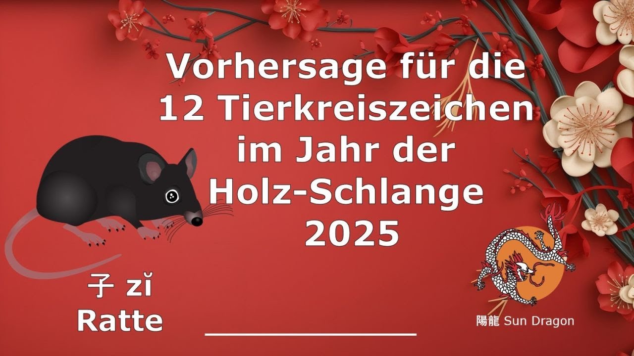 Chinesisches Horoskop 2025: Tierkreiszeichen Ratte