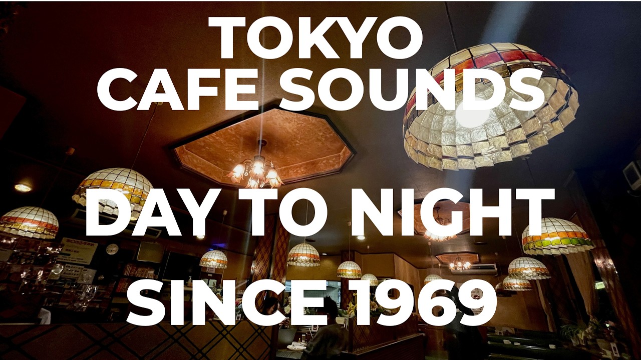 I stepped into a random Tokyo cafe and found 1969... recorded this ambience until sunset. 4K 3HR