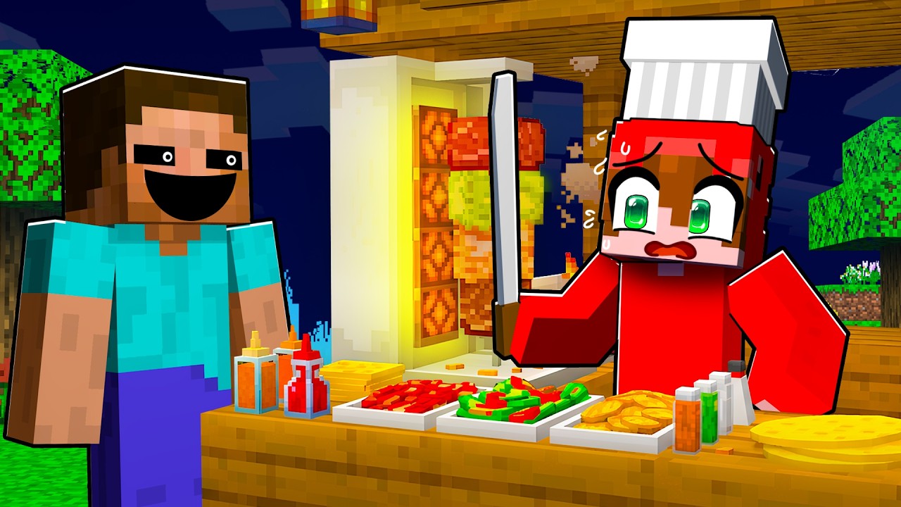 Я открыл Ларек с Едой в 3 ЧАСА НОЧИ в Minecraft!