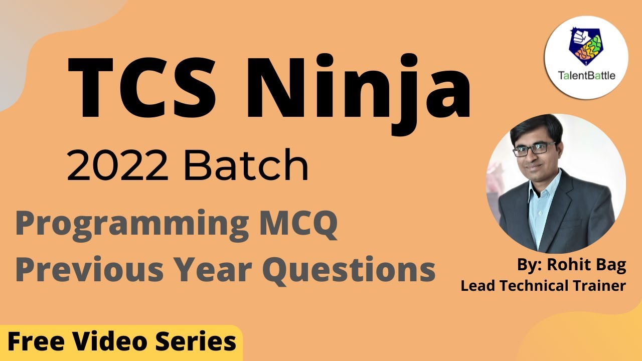 TCS Ninja Programming MCQ Questions | Previous Year Questions (2022 Batch) TCS Ninja Preparation!