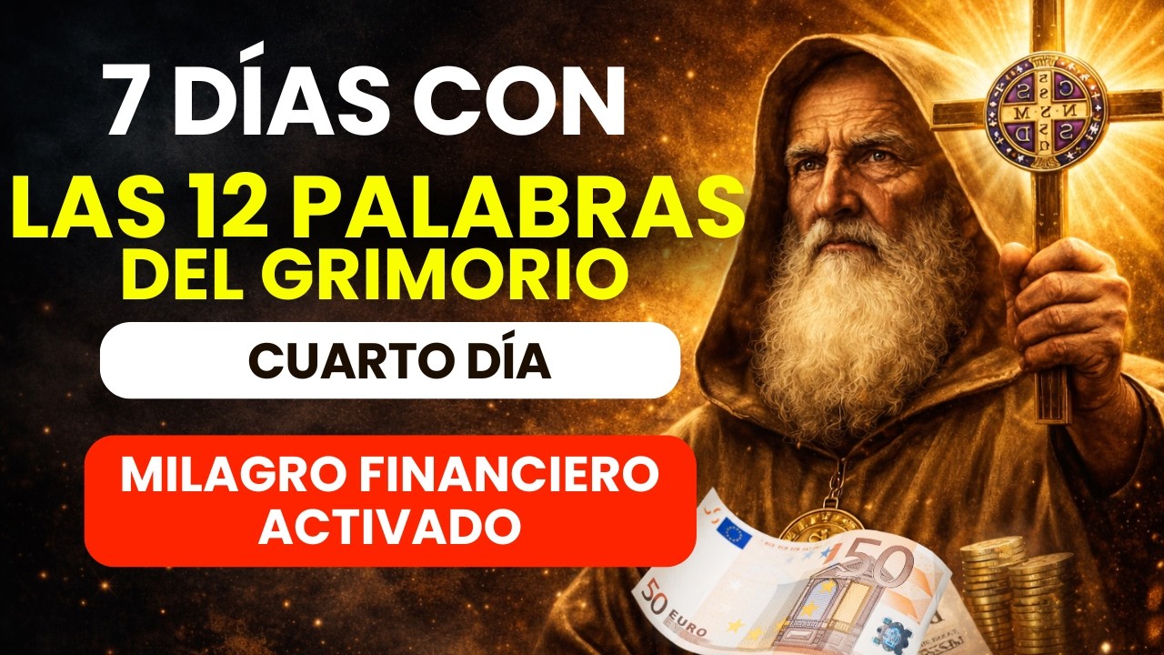 7 DÍAS CON LA ORACIÓN DE LAS 12 PALABRAS DEL GRIMORIO DE SAN BENITO-ACTIVANDO EL MILAGRO FINANCIERO
