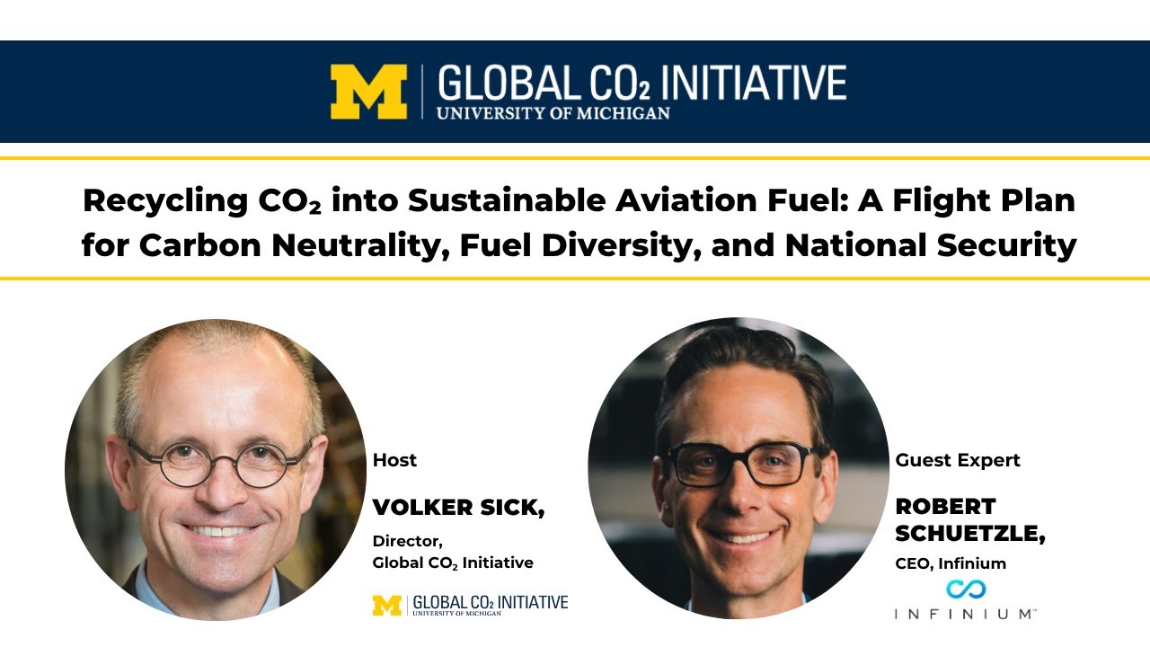 Recycling CO₂ into Sustainable Aviation Fuel (SAF)