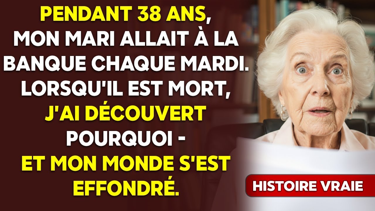 Mon mari allait à la banque tous les mardis 38 ans. À sa mort, j'ai su pourquoi — et j'ai gelé. ❄️