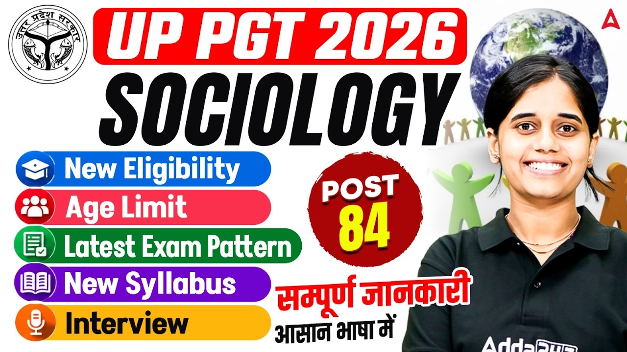 UP PGT New Vacancy 2026 | UP PGT Sociology Eligibility, Syllabus, Exam Pattern & Interview