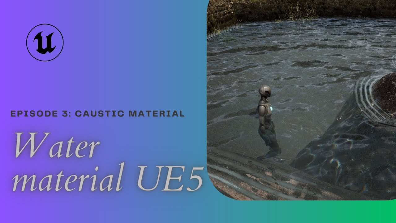UE5 Decal material, caustic effect tutorial