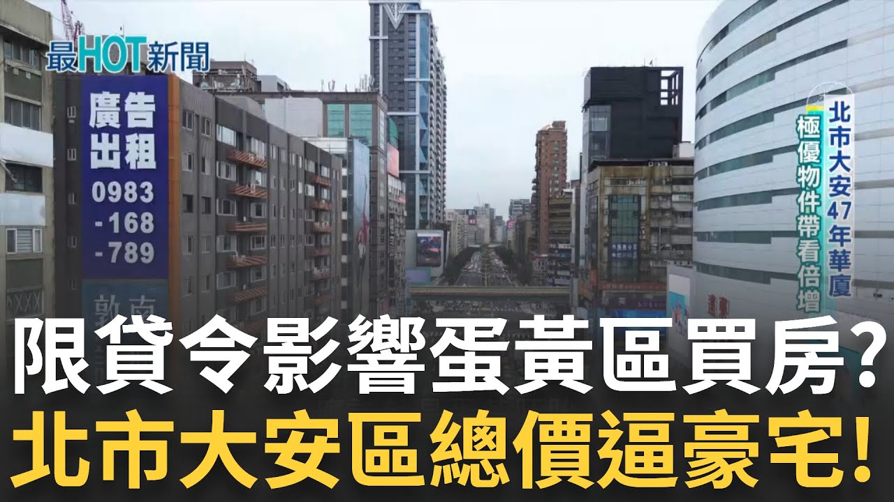 蛋黃區難買房! 北市大安區平均總價逼近7千萬豪宅線 北市大安區"三高"無可取代 沒有素地無法以量制價｜【好宅敲敲門】20250314｜三立iNEWS