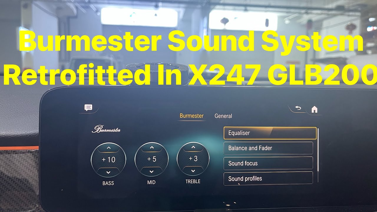 Burmester Sound System Retrofitted In X247 GLB200