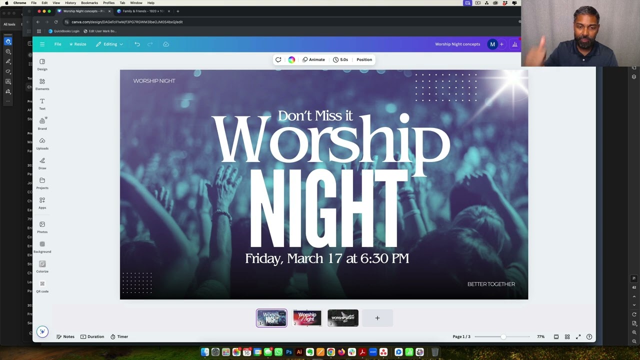 How to Promote Worship Night at Your Church with Canva Graphics 🎨🔥