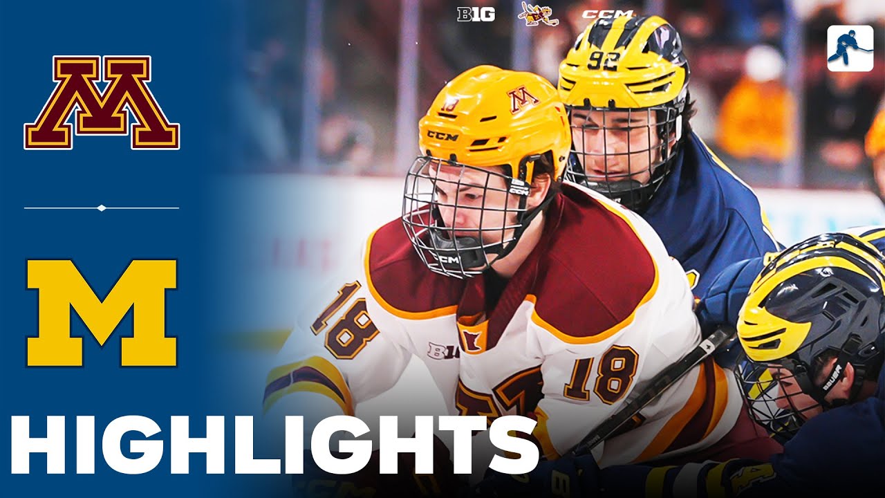Minnesota vs Michigan | NCAA College Hockey | Highlights - January 16, 2026