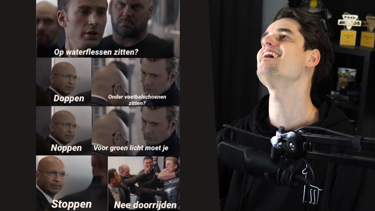 Kapitein Amerika en zijn papa grappen