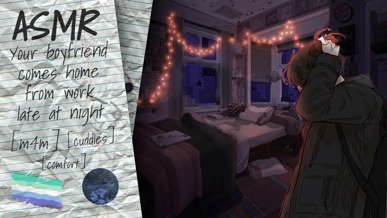 ASMR M4M | Your boyfriend comes home from work late at night and cuddles you to sleep [comfort]