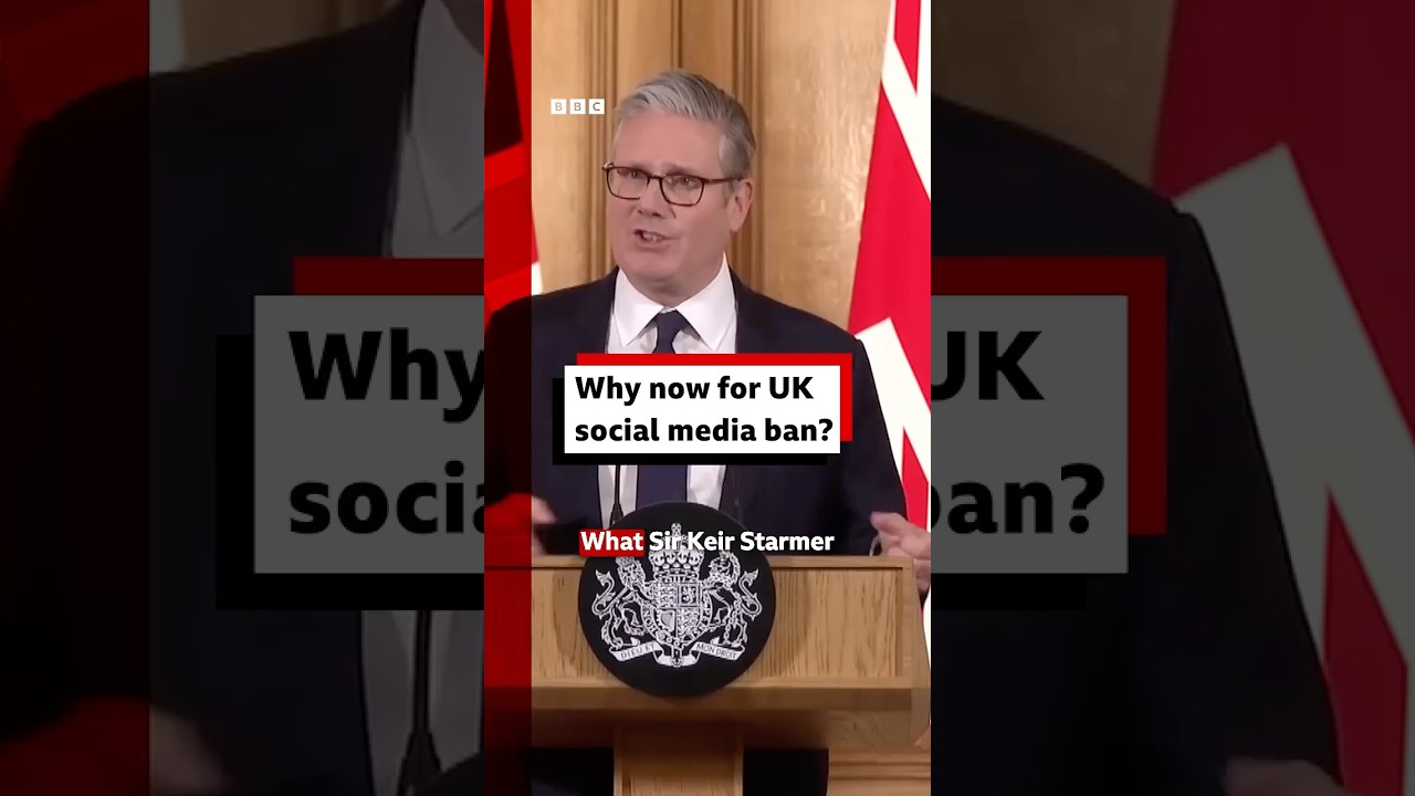 Why does the UK PM want to ban social media for under-16s? #BBCNews