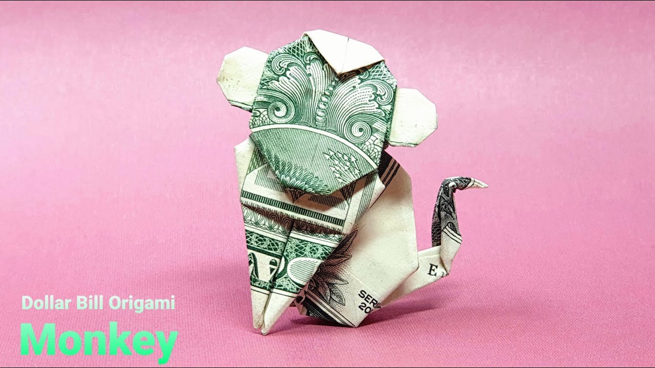Phong Tran Origami | Dollar Bill Origami Monkey | Money Origami