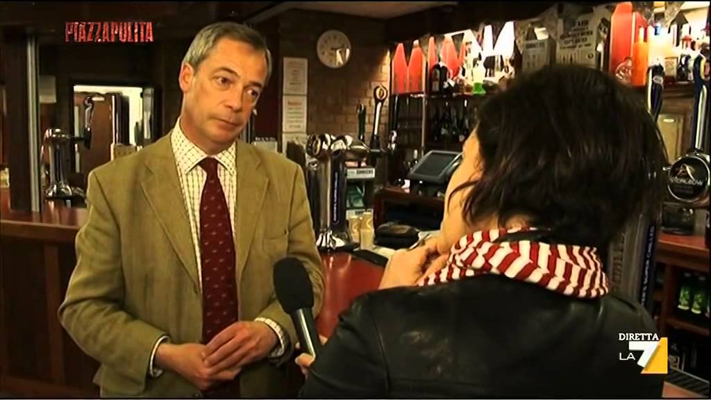 Piazzapulita - Farage: L'Eurozona? Un disastro