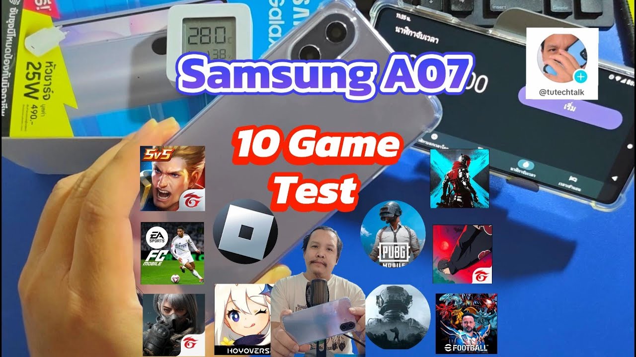 Samsung Galaxy A07 4G เทสเล่นเกม 10 เกม  | มือถืองบ 2000 เป็นยังไงไปดูกัน | มีถึง 90 FPS!