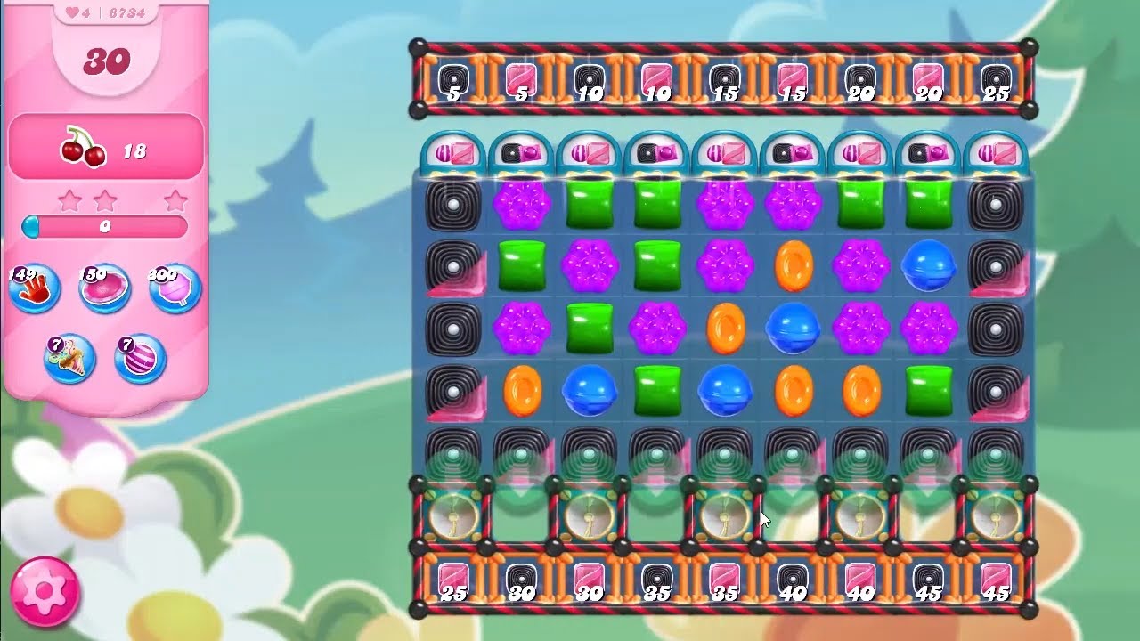 Candy Crush Saga Level 8734 NO BOOSTERS