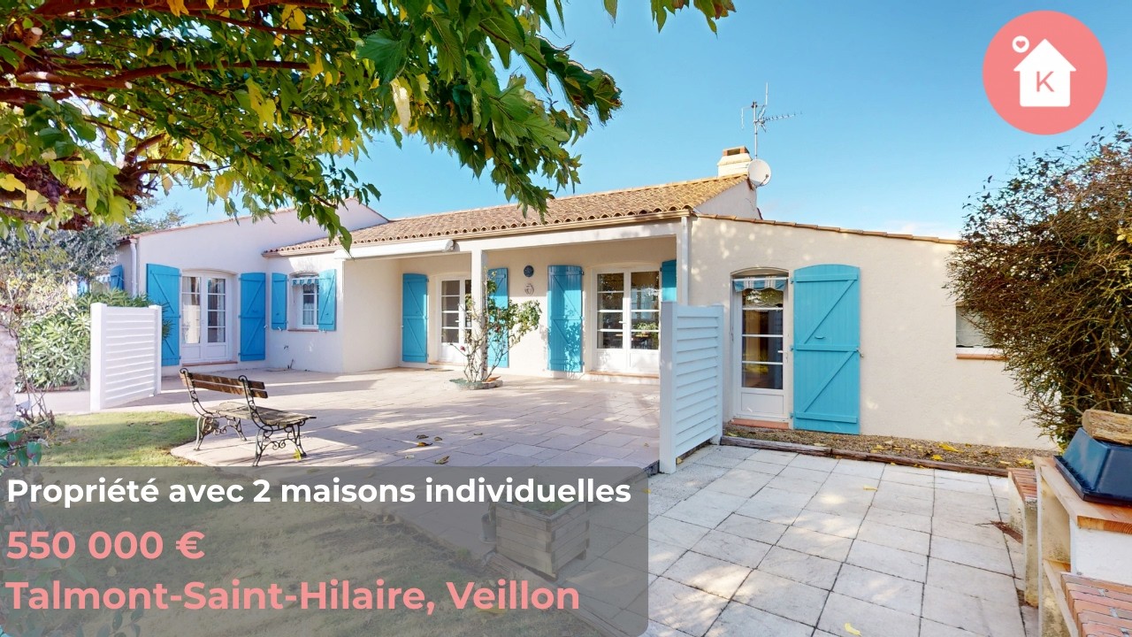Deux maisons sur 4 256 m² au calme – À 2 km de la plage du Veillon | Talmont-Saint-Hilaire