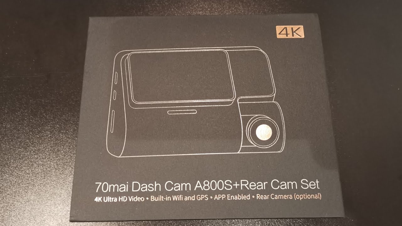 Camera auto DVR Xiaomi 70mai A800S +camera spate Xiaomi 70 mai RC 06  - unboxing + prima utilizare!