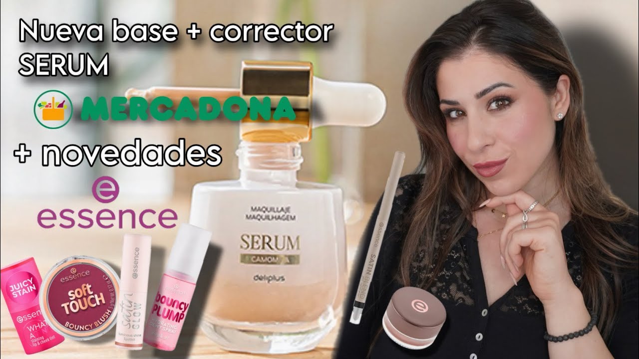 🎀NUEVA base y corrector SERUM MERCADONA + novedades ESSENCE ❗Pruebo TODO!