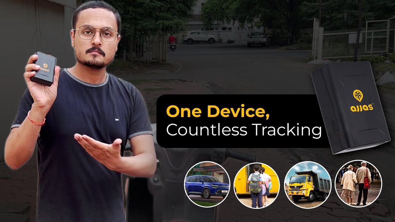Ajjas GO Smart Wireless GPS Tracker For Car, Bike and Kids Tracking | One Device, Countless Tracking