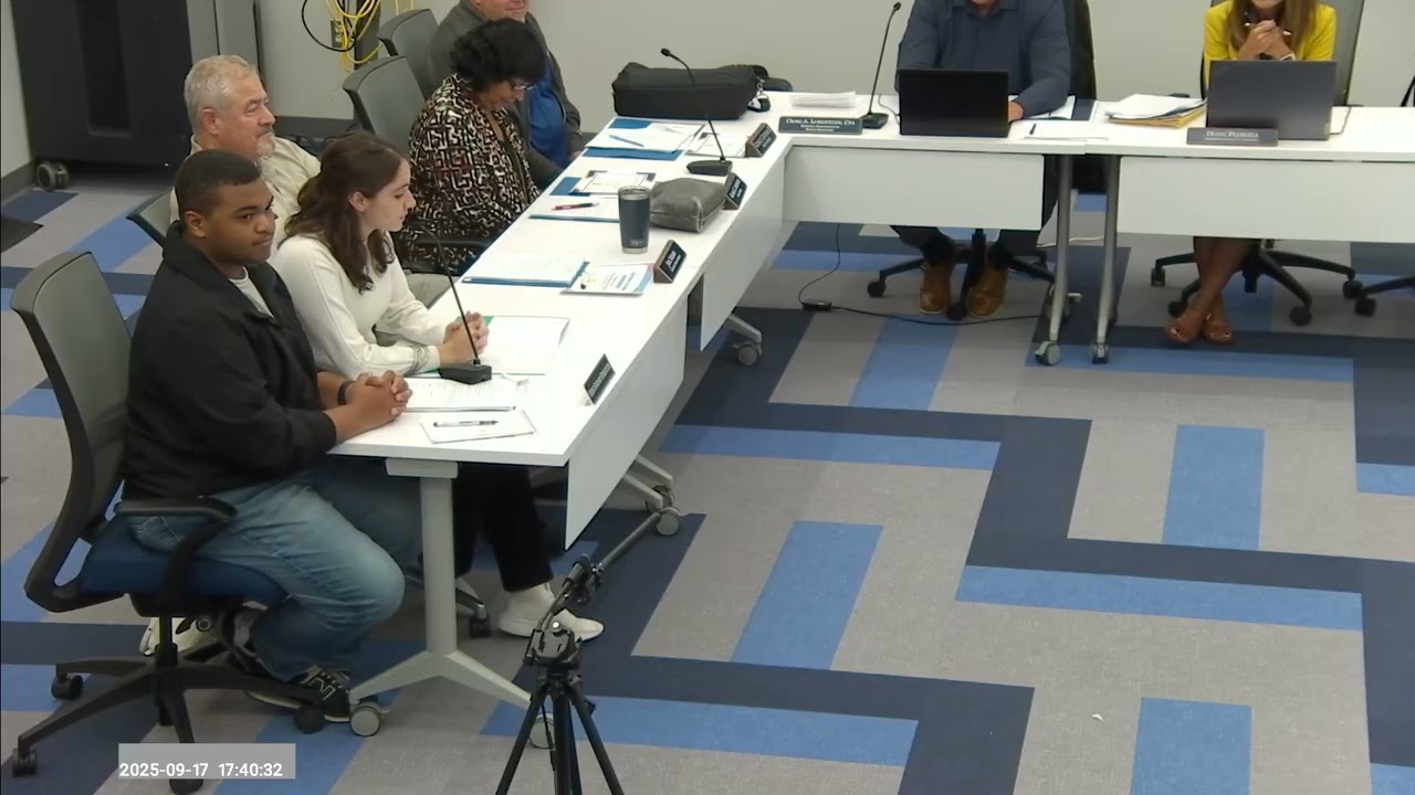 MTSD BOE Meeting:  9/17/2025