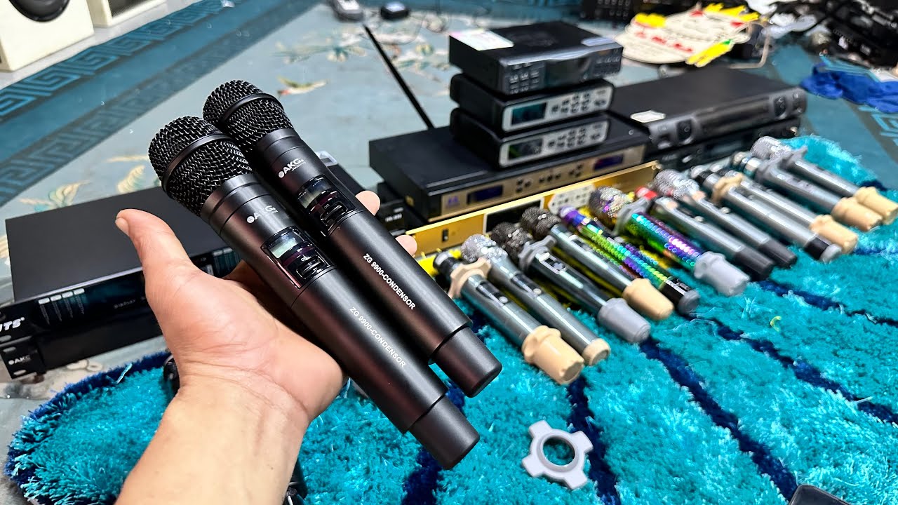 Micro bãi sách tay mỹ AKG 9900 condenser siêu nhậy,thanh lý míc bãi sự kiện-gia đình rẻ bèo
