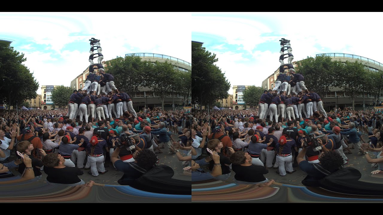 3D VR180 6K - Diada Castellera - Festa major de Mataró - Les Santes 2025