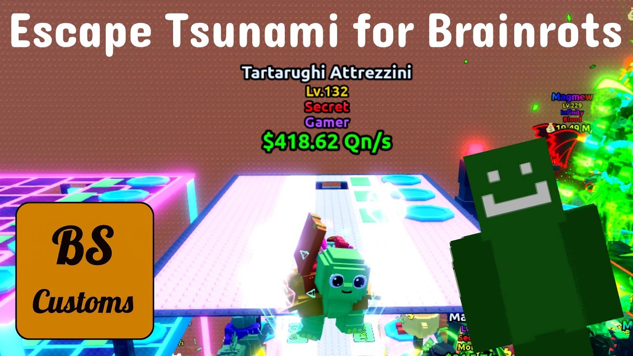 We got a Turtle thing in Escape Tsunami for Brainrots