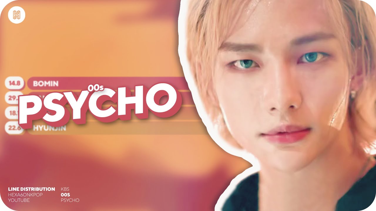 00s (빵빵즈) - Psycho Line Distribution (Color Coded)