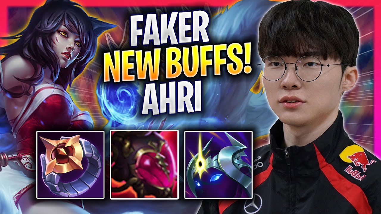 FAKER TRIES AHRI WITH NEW BUFFS! - T1 Faker Plays Ahri MID vs Lee Sin! | Season 2024