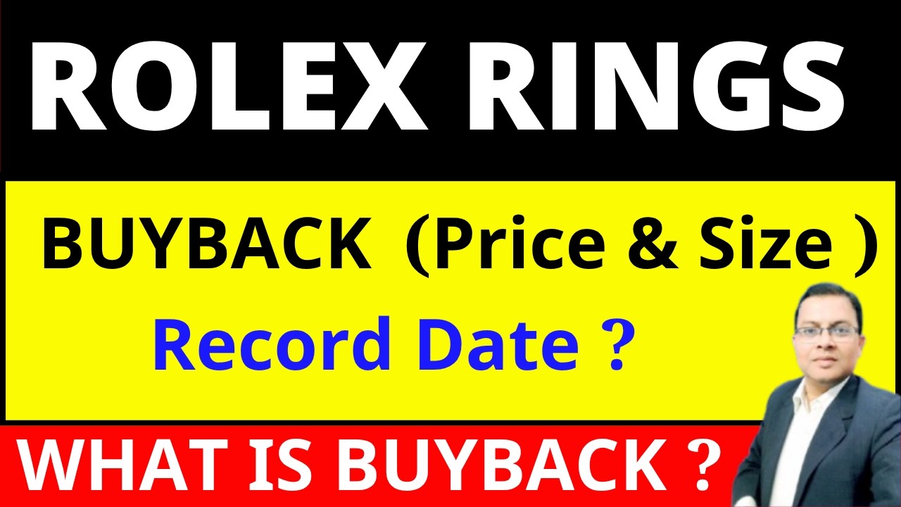 Rolex Rings BUYBACK OF SHARE I ROLEXRINGS SHARE LATEST NEWS I WHAT IS BUYBACK ?