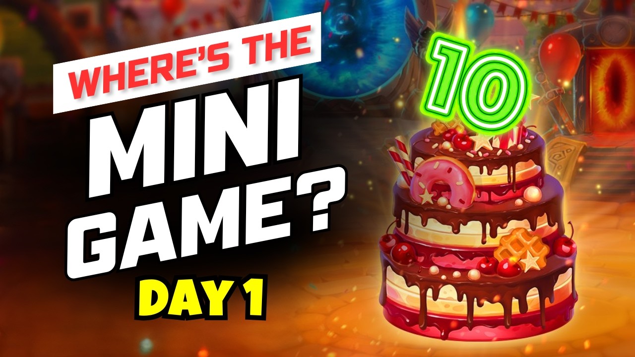 Day 1 Mini Games FOUND! | Happy Birthday Hero Wars