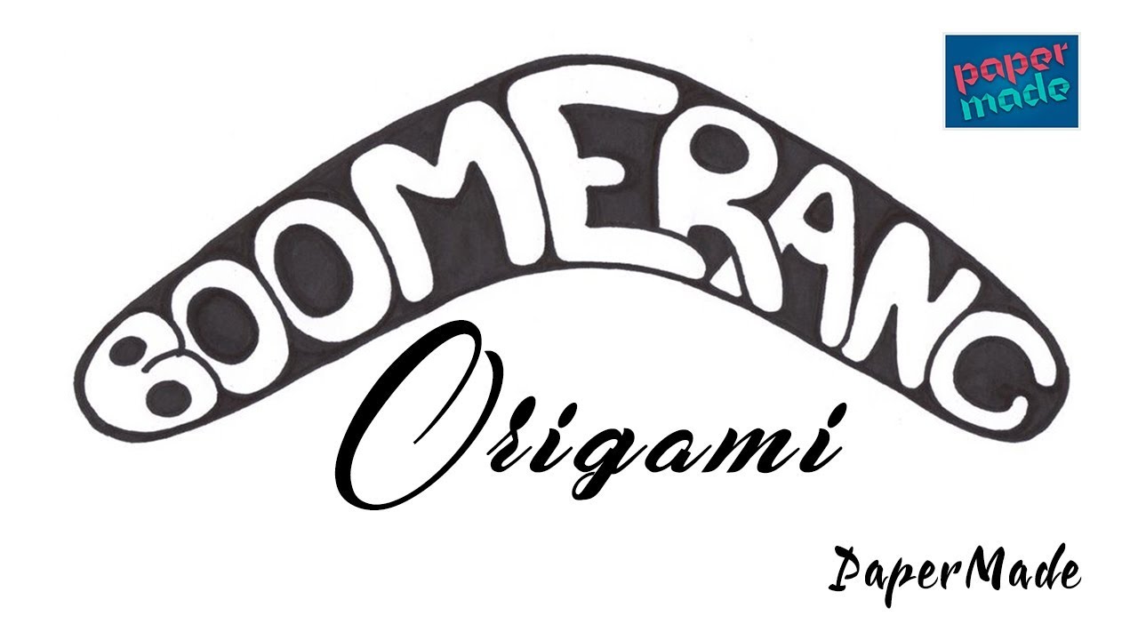 Boomerang plane Origami | Easy | PaperMade