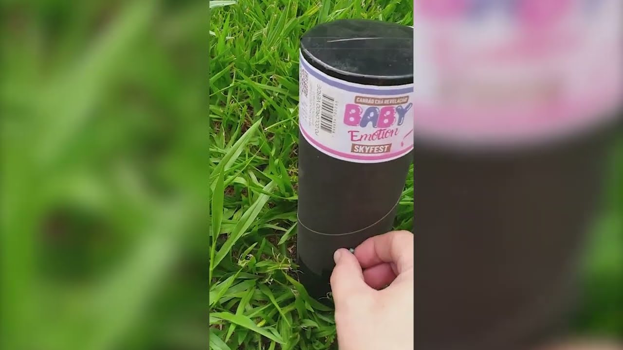 Canh&atilde;o P&oacute; Colorido Ch&aacute; Revela&ccedil;&atilde;o Baby Emotion Skyfest Acende no Pavio Ensaio Fotogr&aacute;fico Facil Uso