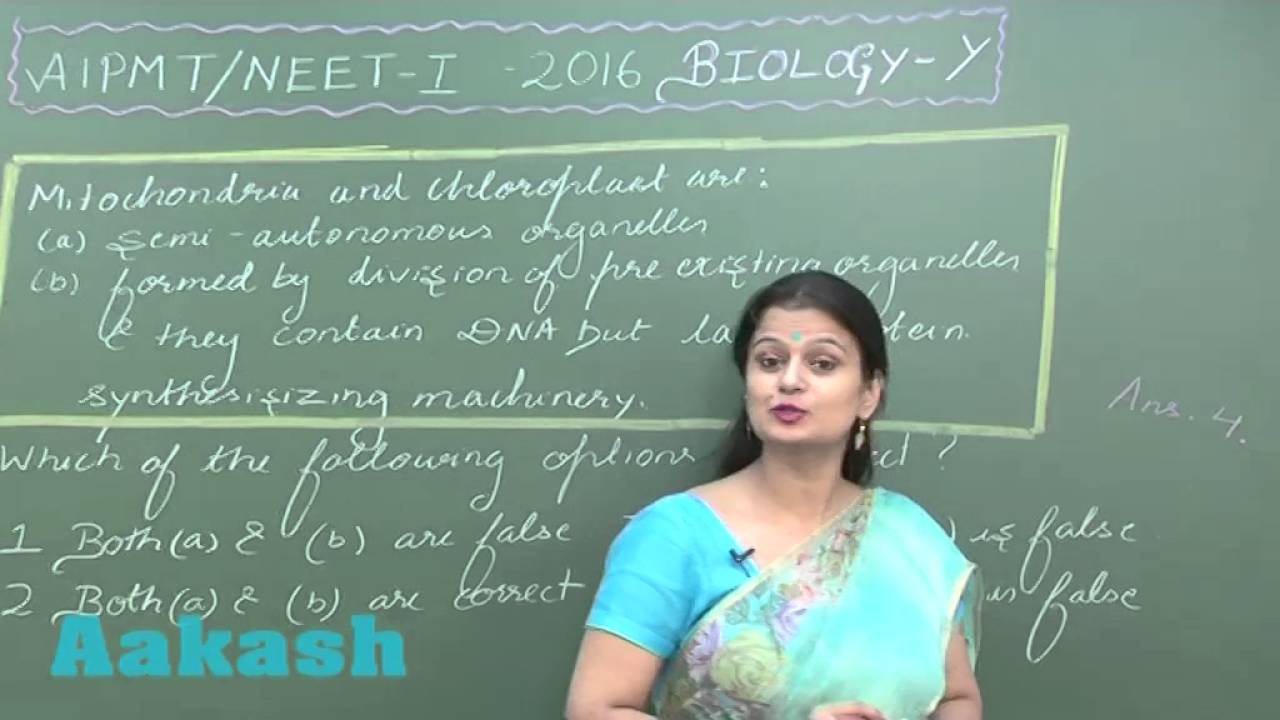 AIPMT 2016 Biology Solution Q. 04-05 Aakash (NEET Phase-I)