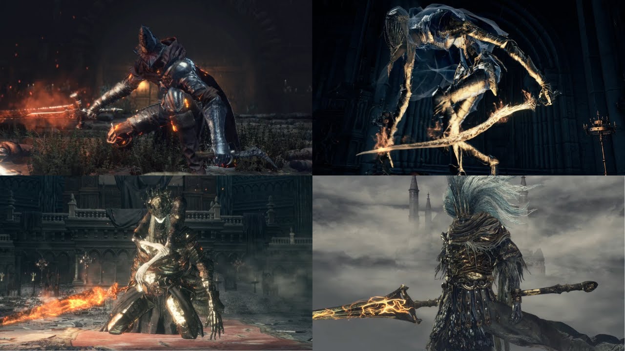 Dark Souls 3 - All Bosses + Ending (With Cutscenes)