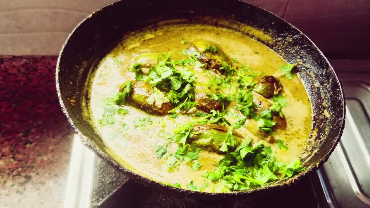 झणझणीत वांग्याची भाजी 😋 🍆