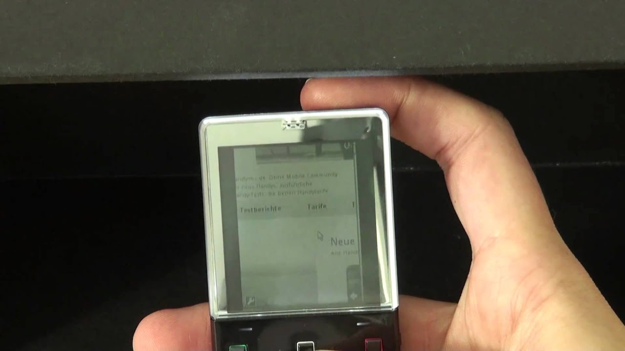 Sony-Ericsson Xperia Pureness Test Internet