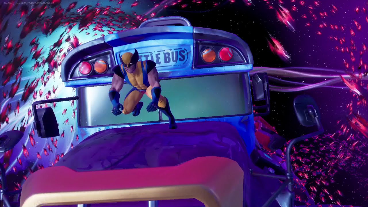 Wolverine Rides The Battle Bus To Meet GALACTUS Up Close - Fortnite Miniclip
