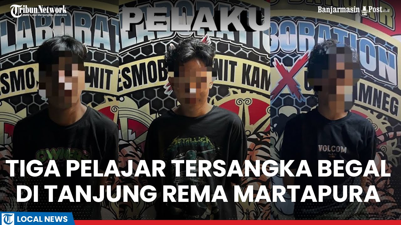 Tiga Pelajar Tersangka Begal di Tanjung Rema Martapura, Tenggak Miras Oplosan Sebelum Beraksi