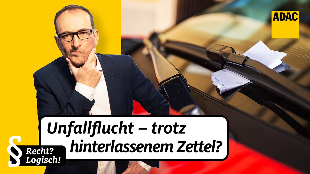 Fahrerflucht/Unfallflucht: Diese Strafen drohen | ADAC | Recht? Logisch!