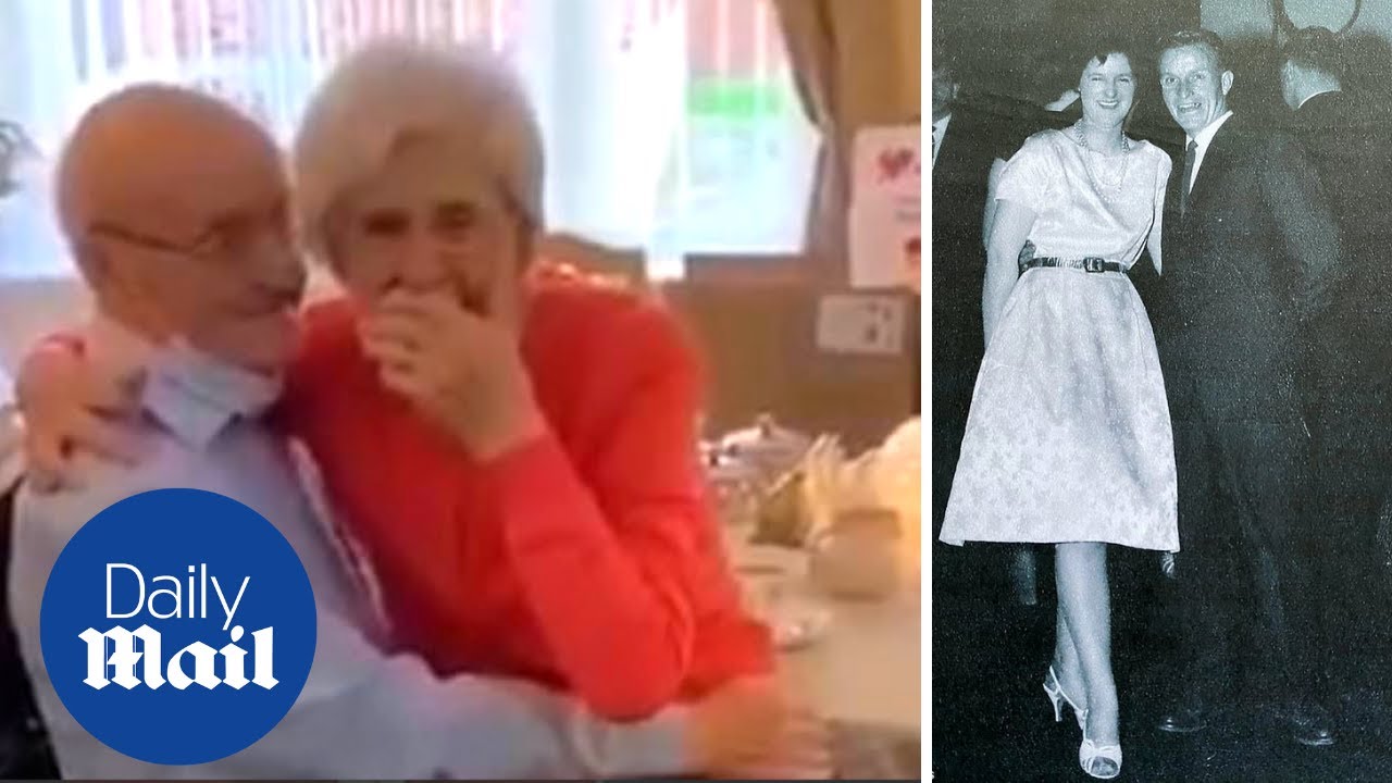 'It's really you! Moving moment husband and wife are finally reunited in care home