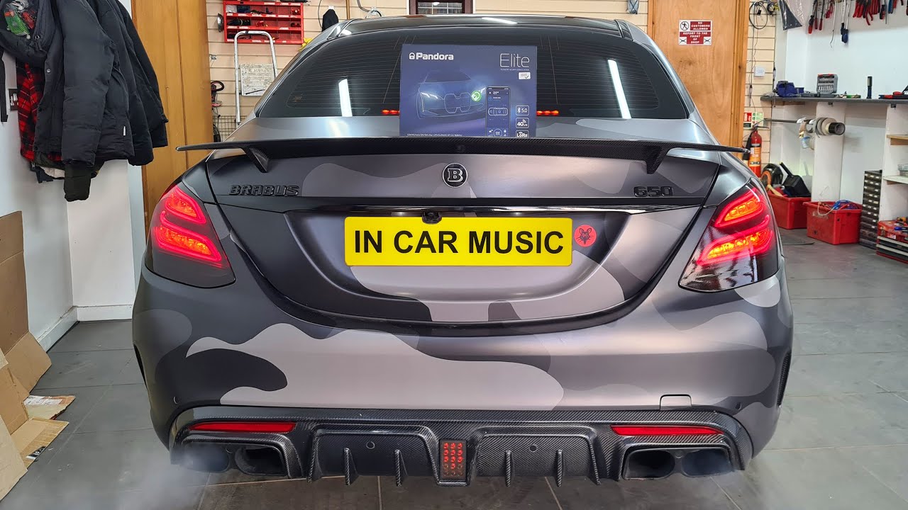 BRABUS 650 - MERCEDES AMG C63 S - Pandora Elite V2 Pager Car Alarm with Immobilisation, GPS Tracking