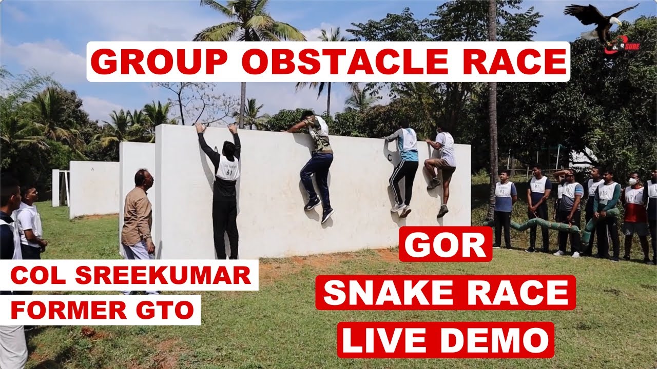 Group Obstacle Race (GOR) Live Demo Conducted by Col Sreekumar - Former GTO SSB Allahabad