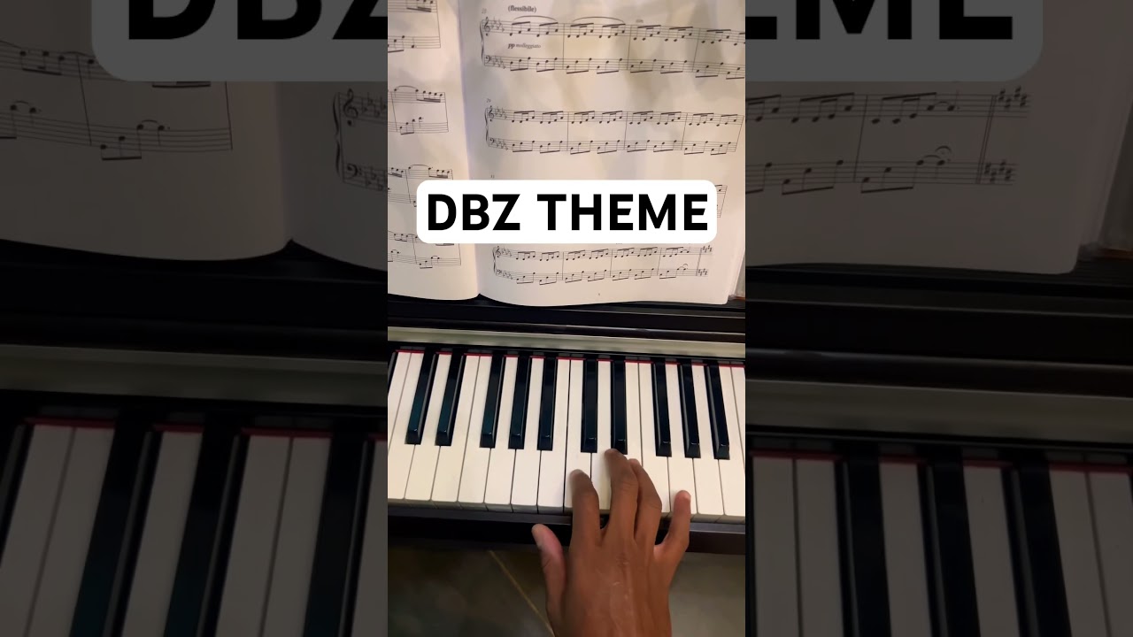 Dragon ball Z easy piano tutorial #piano #pianotutorial #dbz #mangamusic