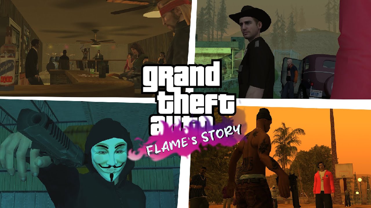 ПРОХОЖДЕНИЕ GTA SA: Flame's Story НОВЫЙ МАСШТАБНЫЙ СЮЖЕТНЫЙ МОД | СТРИМ 4